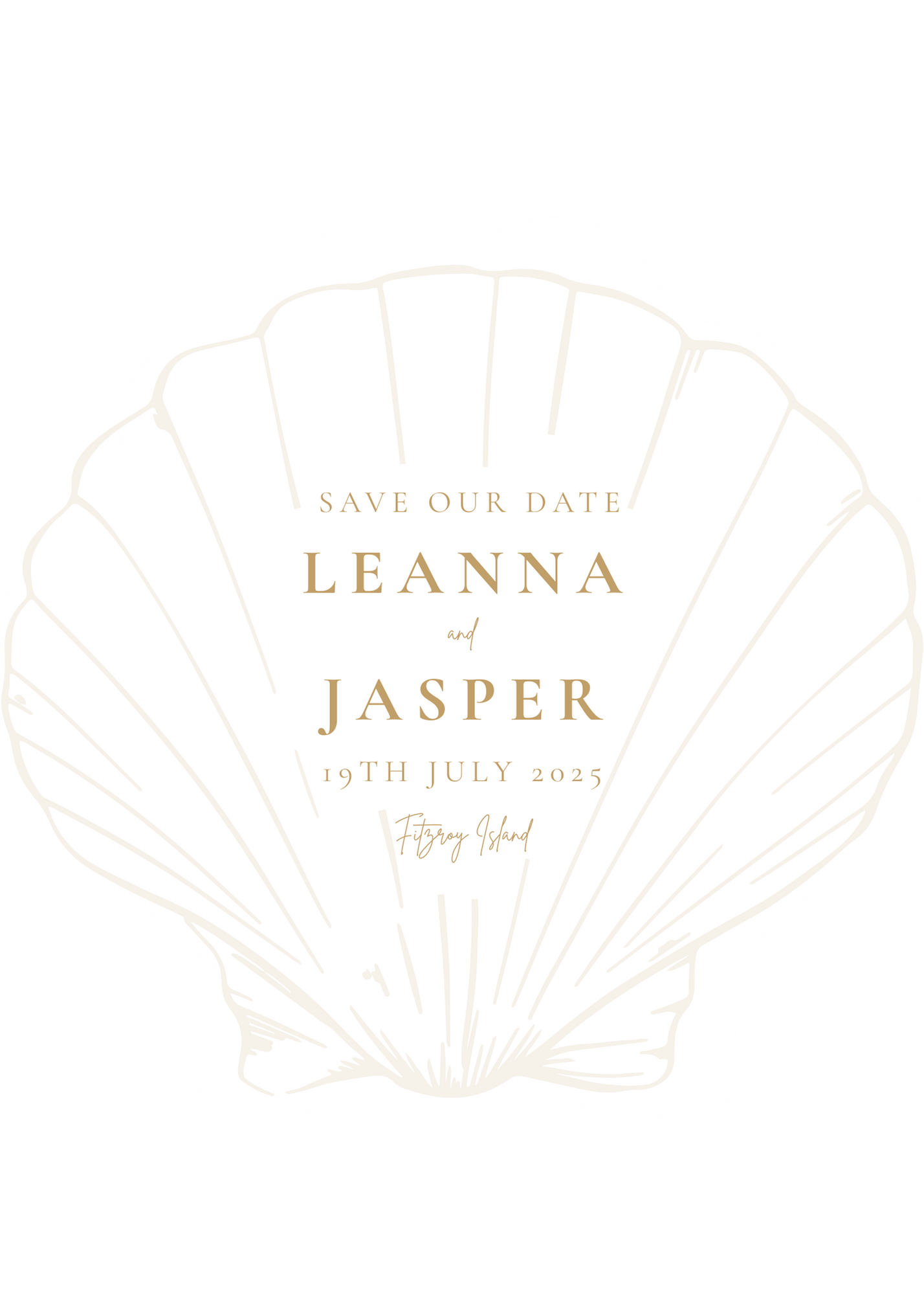 Island Time: Invitation and Envelope (Test C)